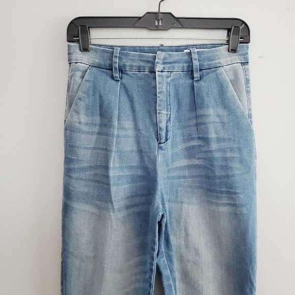 sass & bide Night Vision Denim Crop Distressed High Waist Jeans Women's Size 4 - Picture 3 of 9